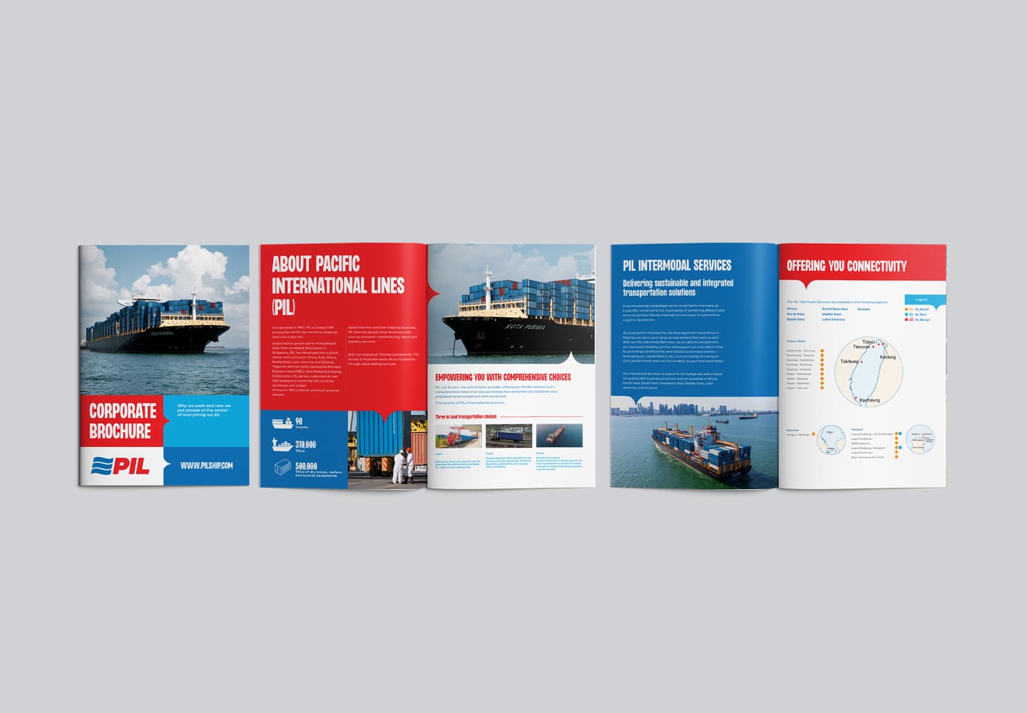 PIL corporate brochure spreads